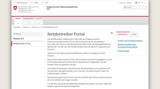 
                            4. [Netzbetreiber Portal] Eidgenössisches Starkstrominspektorat ESTI