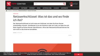 
                            3. Netzwerkschlüssel – Passwort für WLAN | TippCenter