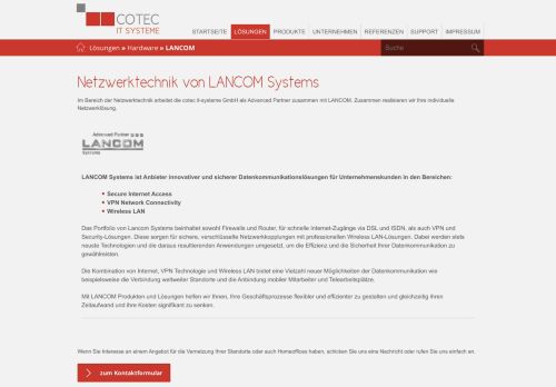 
                            13. Netzwerktechnik von LANCOM - cotec it-systeme GmbH