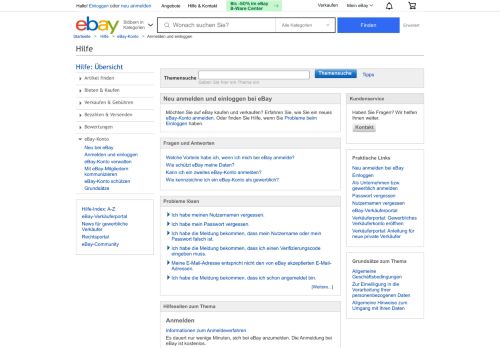 
                            2. Neu anmelden und einloggen bei eBay - eBay.at