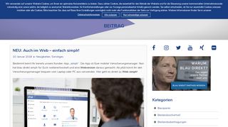 
                            13. NEU: Auch im Web - einfach simplr! - blau direkt Blog