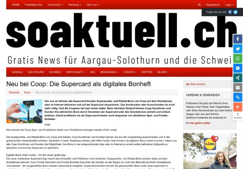
                            11. Neu bei Coop: Die Supercard als digitales Bonheft - soaktuell.ch ...