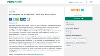 
                            7. ▷ Neu bei hotel.de: Mit dem XING-Profil zum Wunschhotel ...