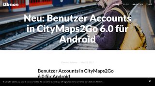 
                            2. Neu: Benutzer Accounts in CityMaps2Go 6.0 für Android — Ulmon