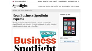 
                            4. Neu: Business Spotlight express | Spotlight Online