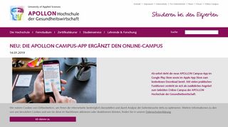 
                            3. NEU: DIE APOLLON CAMPUS-APP ERGÄNZT DEN ONLINE-CAMPUS