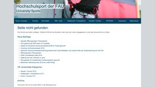
                            3. Neu: FAU Sport app für Android und iOS › Hochschulsport der FAU