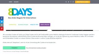 
                            3. Neu für alle: Das Konto bei Jimdo | 8DAYS – ...