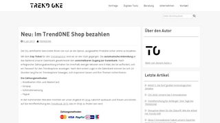 
                            9. Neu: Im TrendONE Shop bezahlen | TRENDONE Blog