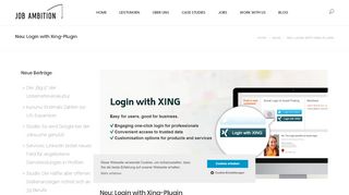 
                            13. Neu: Login with Xing-Plugin - Job Ambition GmbH