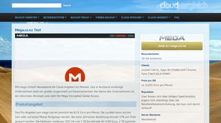 
                            6. NEU! Mega.co.nz Test | Cloud Vergleich