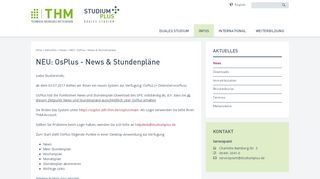 
                            2. NEU: OsPlus - News & Stundenpläne - StudiumPlus