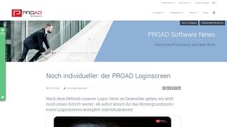 
                            1. Neu: Personalisierter PROAD Loginscreen - PROAD Software