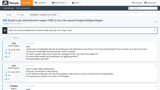 
                            1. Neu - Shop4 Login Adminbereich wegen CSRF (Cross site request ...