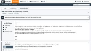 
                            3. Neu - Weiße Seite bei Prestashop Backend | Supportforum für JTL ...