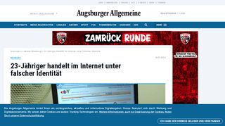 
                            12. Neuburg: 23-Jähriger handelt im Internet unter falscher Identität ...