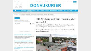 
                            9. Neuburg: BRK Neuburg will zum 