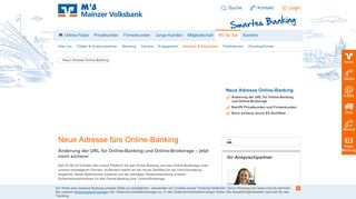 
                            12. Neue Adresse Online-Banking - Mainzer Volksbank eG