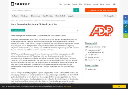 
                            7. Neue Anwenderplattform ADP World jetzt live - ADP Employer ...