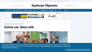 
                            11. Neue AOK-Geschäftsstelle in Lauingen: Einfach nah. Meine AOK ...
