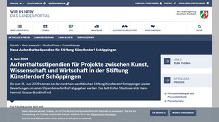 
                            11. Neue Aufenthaltsstipendien für Stiftung Künstlerdorf Schöppingen ...