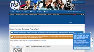 
                            7. Neue Cinemaxx Bonuscard Verarschung? - Allgemeine Diskussionen ...