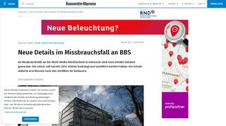 
                            9. Neue Details an Missbrauchsfall an BBS in Hannover - HAZ