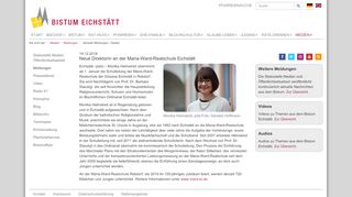 
                            2. Neue Direktorin an der Maria-Ward-Realschule ... - Bistum Eichstätt