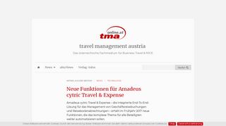 
                            8. Neue Funktionen für Amadeus cytric Travel & Expense » news | tma ...