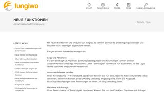 
                            4. Neue Funktionen und Module bei fungiwo.de