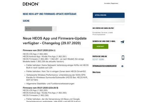 
                            2. NEUE HEOS APP UND FIRMWARE-UPDATE VERFÜGBAR