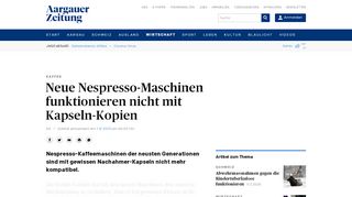 
                            8. Neue Nespresso-Maschinen funktionieren nicht mit Kapseln-Kopien ...