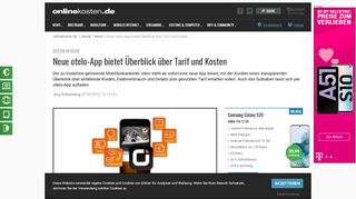 
                            6. Neue otelo-App bietet Überblick über Tarif und Kosten - Onlinekosten