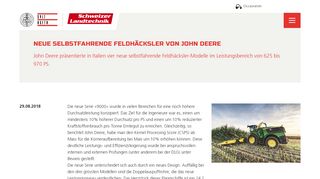 
                            9. Neue selbstfahrende Feldhäcksler von John Deere | www ...