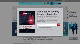 
                            8. Neue SSL VPN Remote Access Lösung von Clavister - Security-Insider