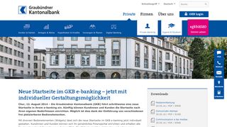 
                            10. Neue Startseite im GKB e-banking – jetzt mit individueller ...
