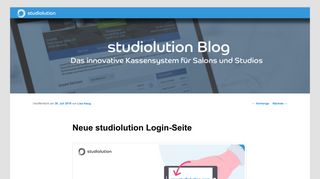 
                            7. Neue studiolution Login-Seite | blog.studiolution & blog.studiobookr