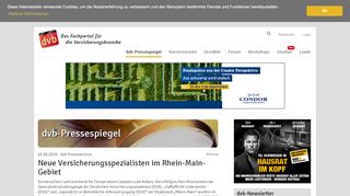
                            11. Neue Versicherungsspezialisten im Rhein-Main-Gebiet - dvb ...