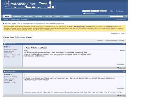 
                            7. Neue Website von Wizzair - Vielfliegertreff