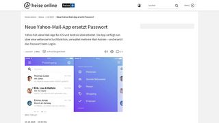 
                            7. Neue Yahoo-Mail-App ersetzt Passwort | heise online