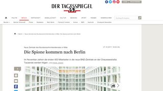 
                            5. Neue Zentrale des Bundesnachrichtendienstes in Mitte: Die Spione ...