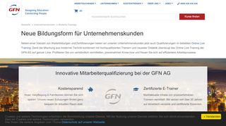 
                            9. Neuen Bildungsangebote für Unternehmenskunden | GFN AG