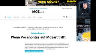 
                            5. Neuenhagen Schülerkonzert Wenn Pocahontas auf Mozart trifft