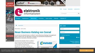 
                            13. Neuer Business-Katalog von Conrad - elektronik informationen