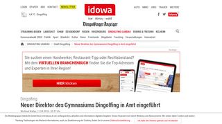 
                            8. Neuer Direktor des Gymnasiums Dingolfing in Amt eingeführt - idowa