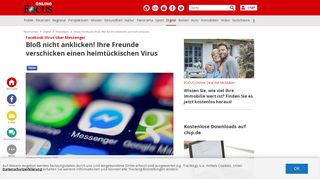 
                            1. Neuer Facebook-Virus: Wie Sie ihn erkennen und sich schützen ...