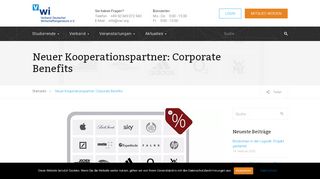 
                            4. Neuer Kooperationspartner: Corporate Benefits - VWI Verband ...