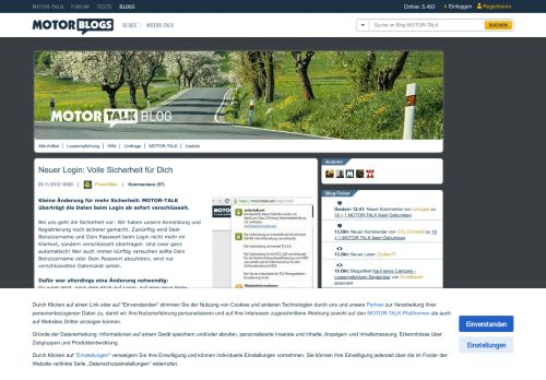
                            8. Neuer Login: Volle Sicherheit für Dich : MOTOR-TALK