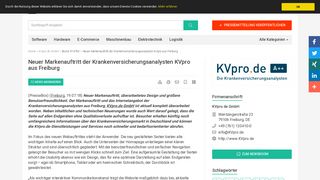 
                            12. Neuer Markenauftritt der Krankenversicherungsanalysten KVpro aus ...