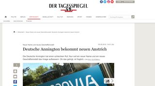 
                            9. Neuer Name und neues Geschäftsmodell: Deutsche Annington ...